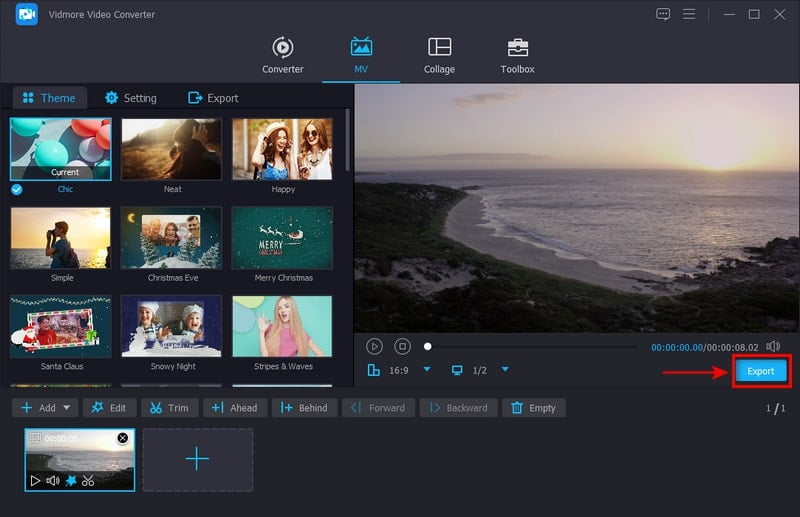 Videodatei exportieren