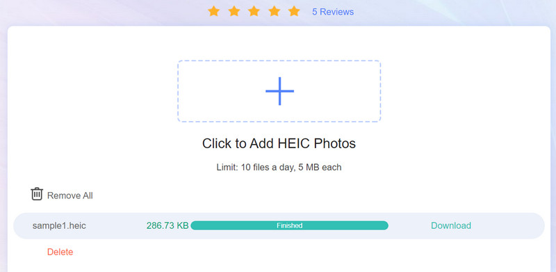 Konvertiertes Foto herunterladen