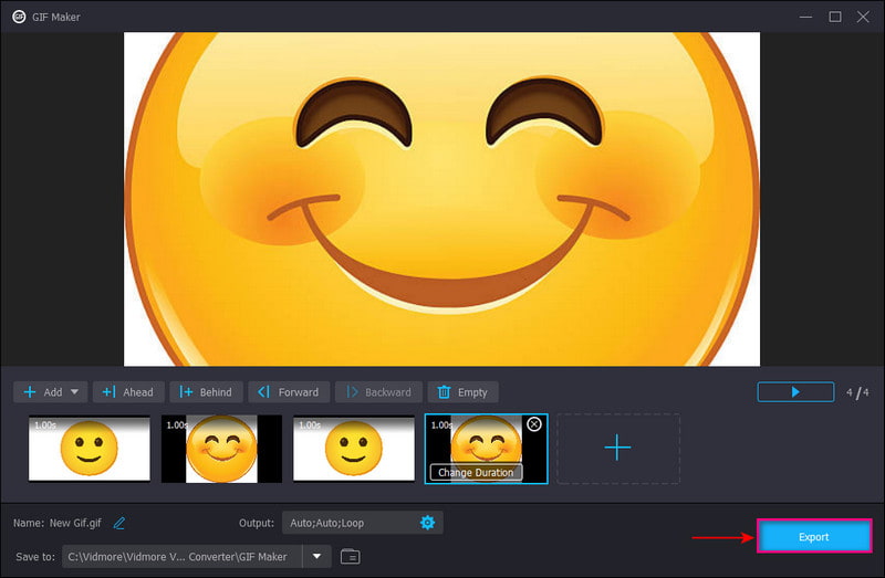 GIF-Hintergrundbild exportieren