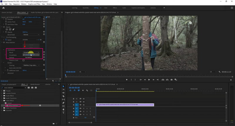 Premiere Pro: Video stabilisieren