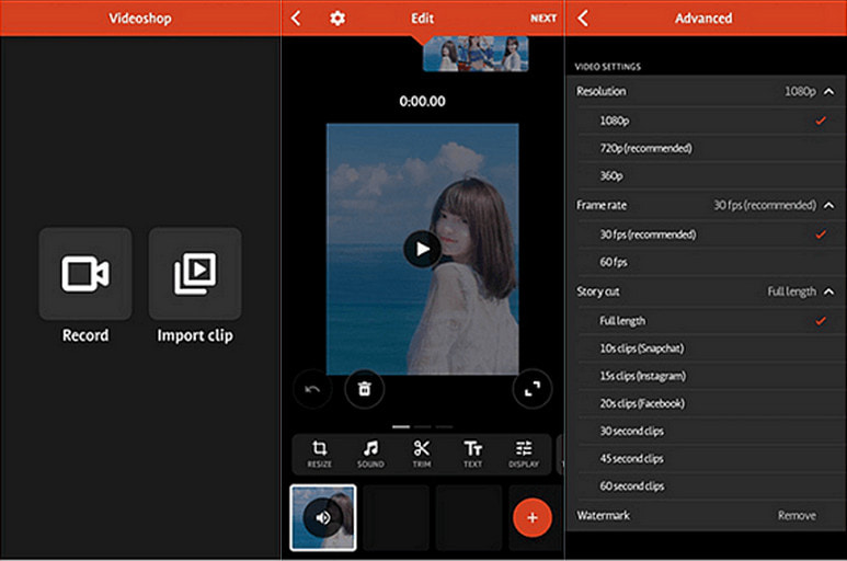 Videoshop Videoauflösungs-Verbesserer
