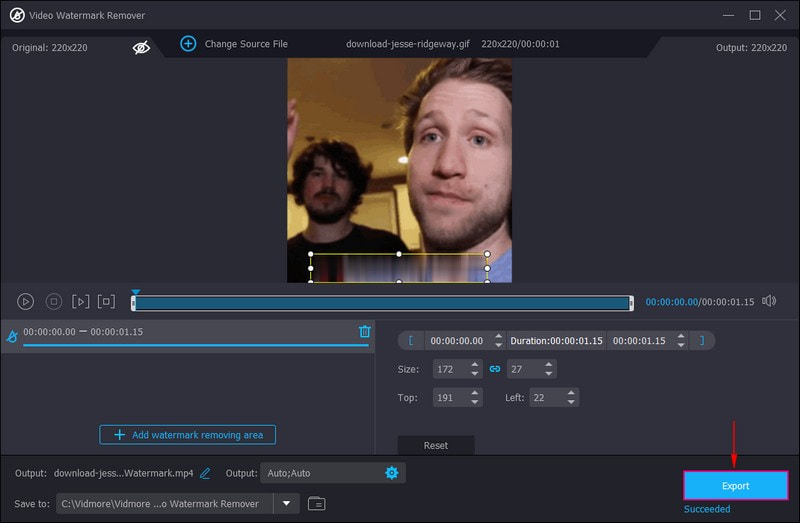 GIF‑Datei ohne Wasserzeichen exportieren