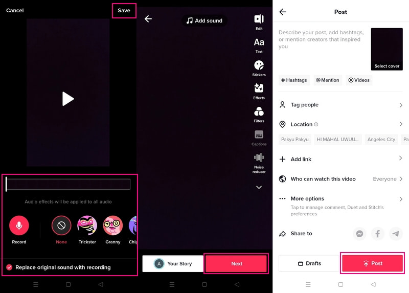 Wie man seinen eigenen Sound auf TikTok verwendet