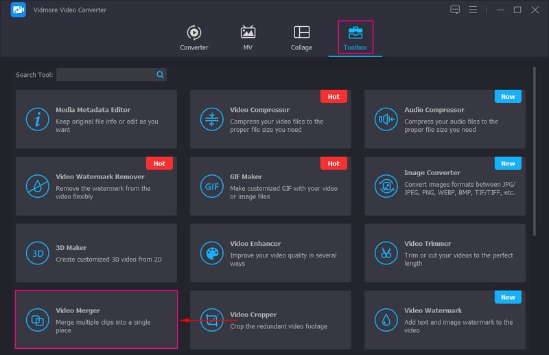 Video Merger auswählen