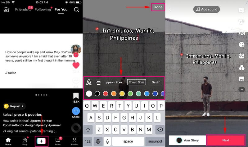 TikTok – So fügst du Text zu einem Video hinzu