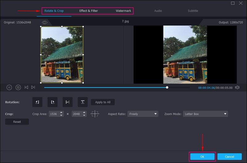 Auf Bearbeitungsoptionen zugreifen