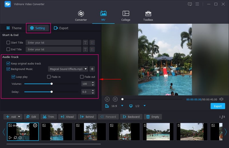 Fügen Sie Ihrer Diashow Musik hinzu