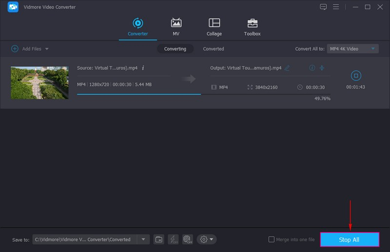 Klicken Sie auf die Schaltfläche „Alle konvertieren“