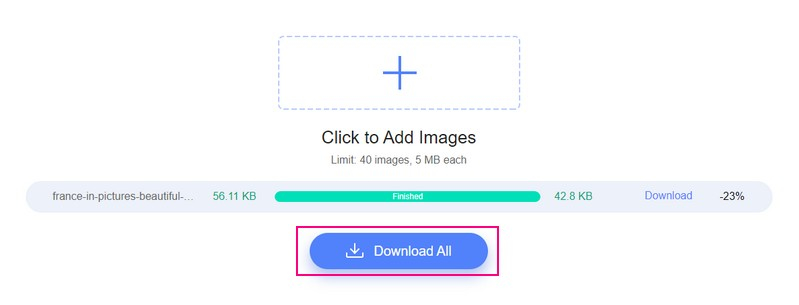 Komprimierte PNG‑Dateien herunterladen