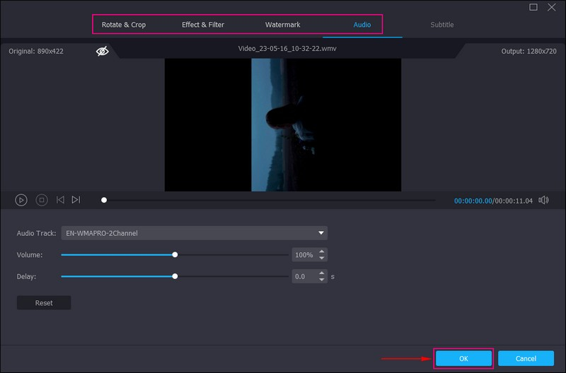 Hinzugefügtes Video bearbeiten