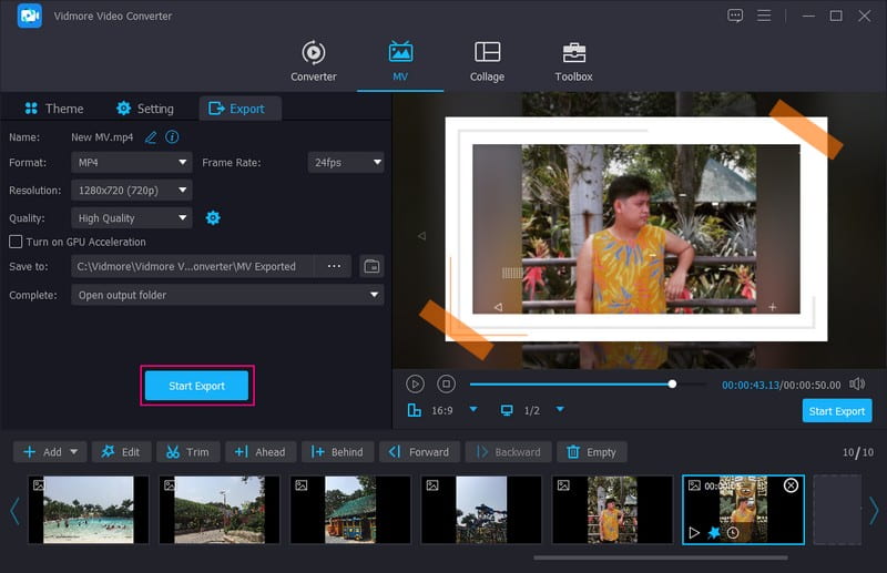Bild-Video-Diashow exportieren
