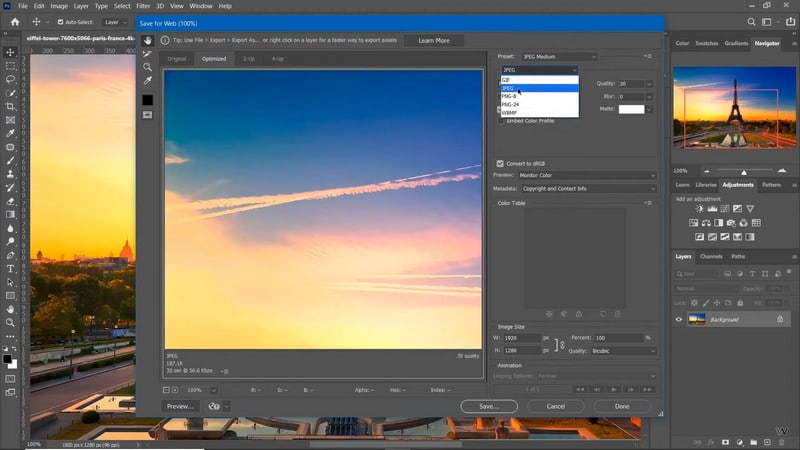 Photoshop PNG‑Kompressor 
