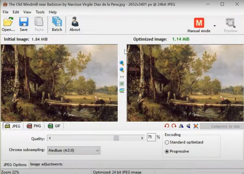 RIOT JPG komprimieren