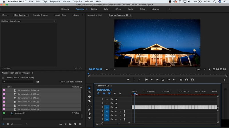 Premiere Pro – Wie man ein Zeitraffervideo erstellt