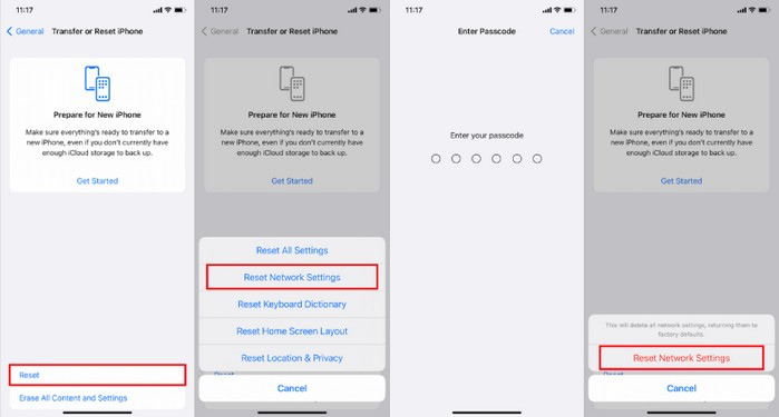 iPhone‑Betriebssystem zurücksetzen