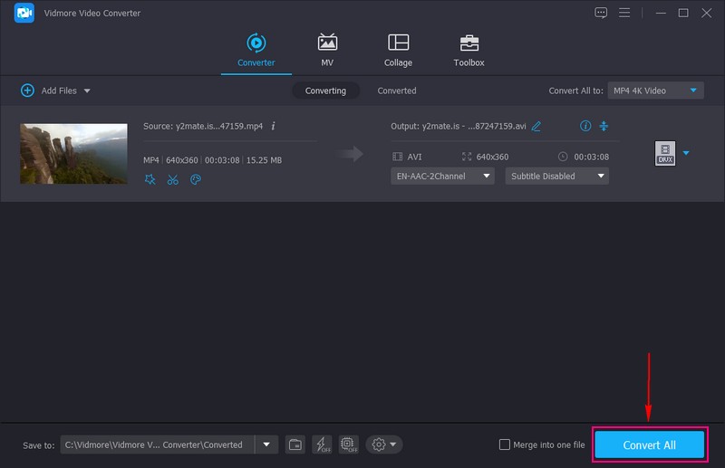 Klicken Sie auf die Schaltfläche „Konvertieren“