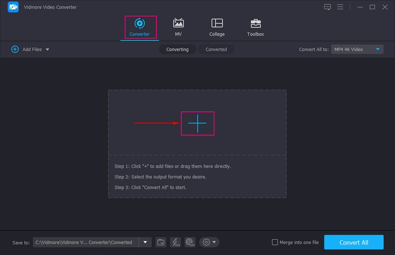 Zum Reiter „Converter“ navigieren