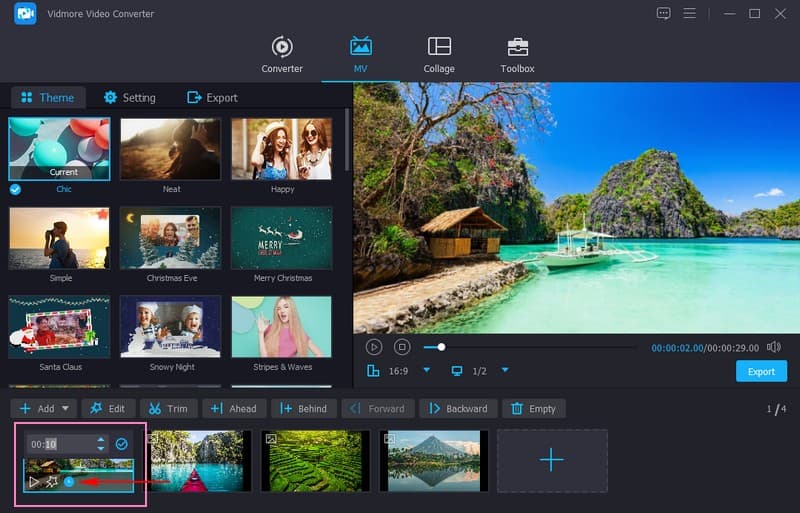 Klicke auf die Uhr-Schaltfläche, um die Geschwindigkeit zu ändern
