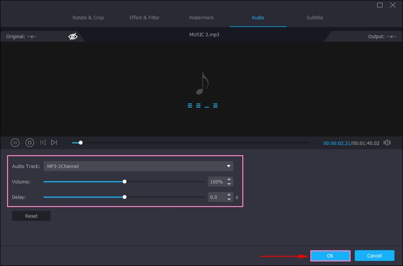 Auf die Zauberstab- und Scheren‑Schaltfläche klicken