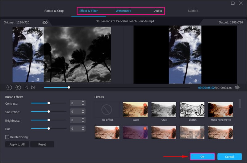 Nutze die anderen Bearbeitungsfunktionen