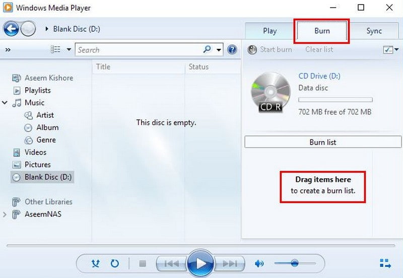 Windows Media Player mit Ihrer Lieblingsmusik
