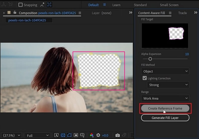 After Effects – Objekt offline aus Video entfernen