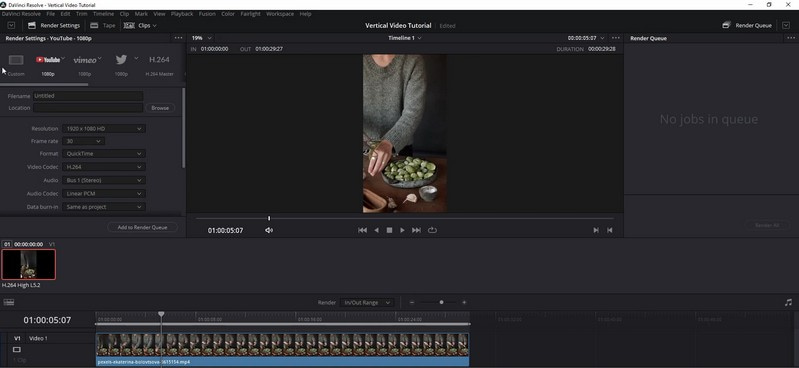 DaVinci Resolve – vertikaler Video-Editor