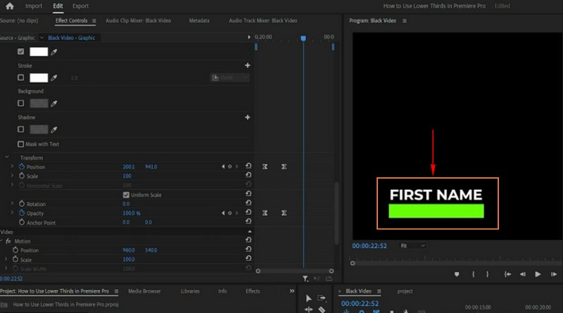 Premiere Pro – So erstellt man Lower Thirds