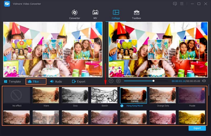 Ein Preset auswählen