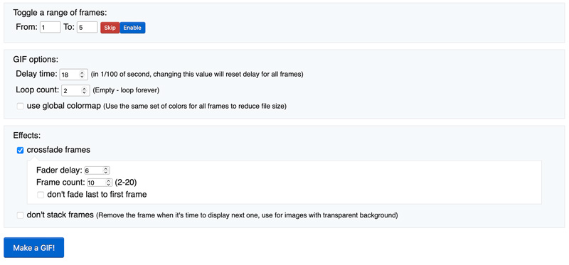 GIFs online mit EZGIF kombinieren