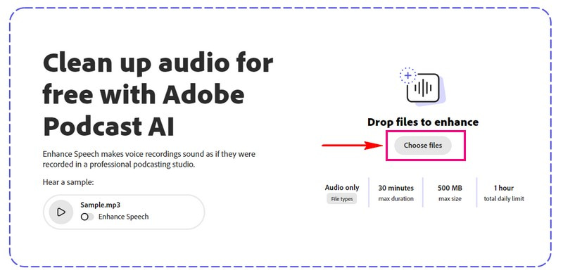 Audio mit Adobe Podcast verbessern