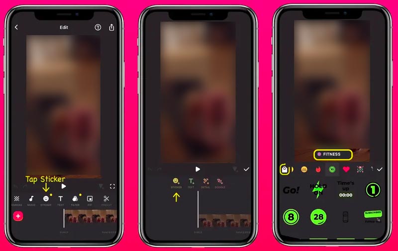 Sticker zu Video auf Android mit InShot hinzufügen