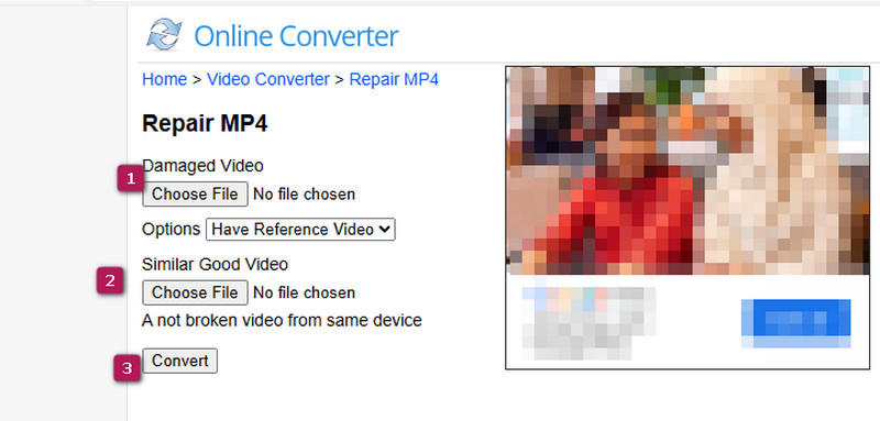 MOV-Video mit Online Converter reparieren