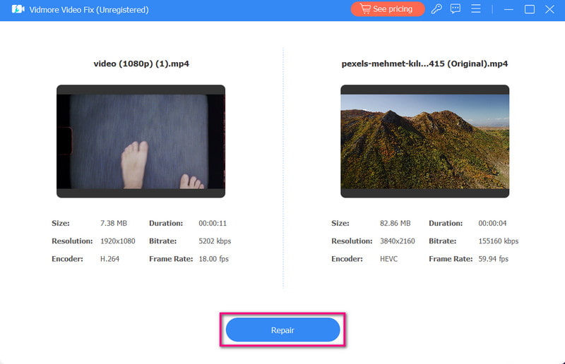Video hinzufügen und reparieren