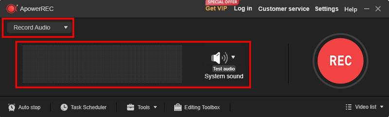 Apowersoft Audioaufnahme