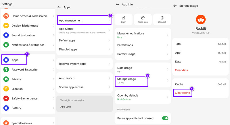 Reddit‑Cache auf Android leeren