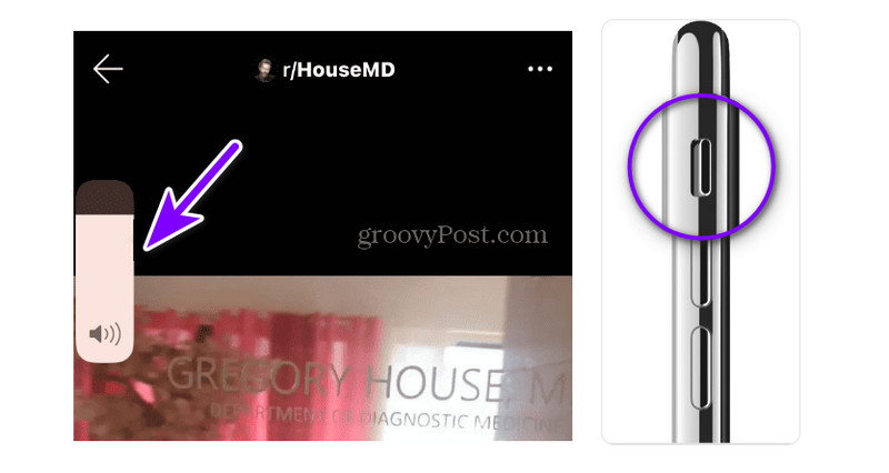 Lautstärke des Geräts und Lautlos‑Modus ausschalten