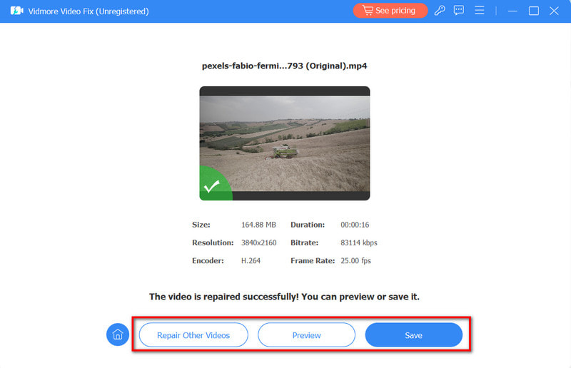 Beschädigte Videodatei repariert