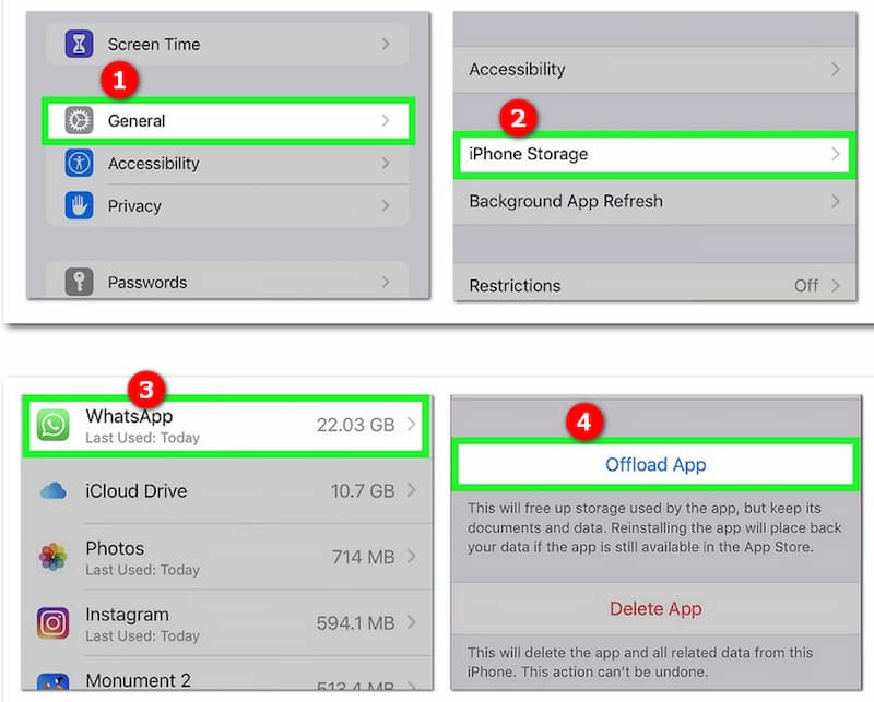 Eine App auf dem iPhone auslagern