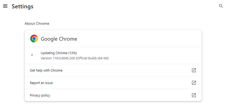 Browser aktualisieren