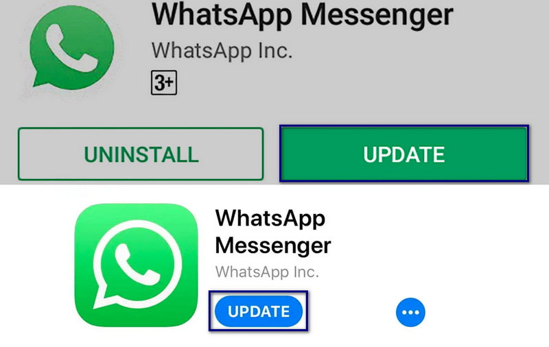 WhatsApp auf iOS und Android aktualisieren