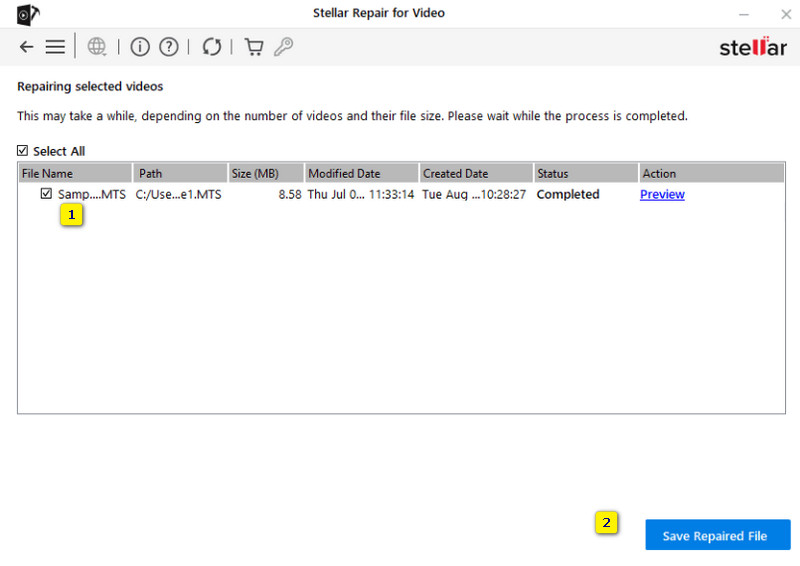 Stellar Video reparieren