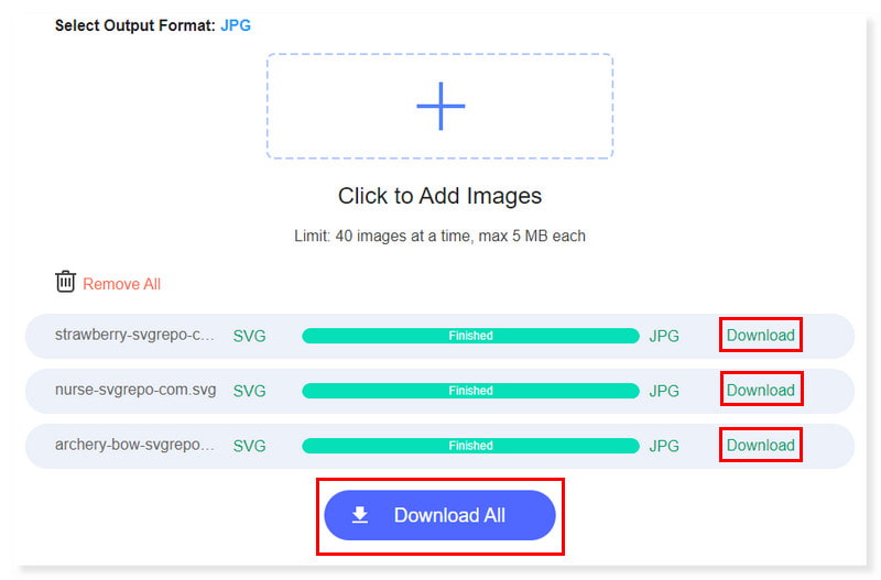 Vidmore Alle Bilder herunterladen