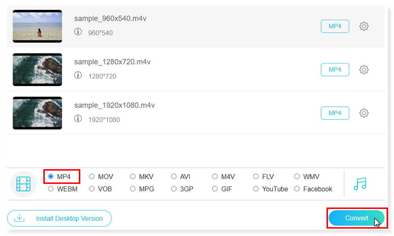 Vidmore Free Datei konvertieren