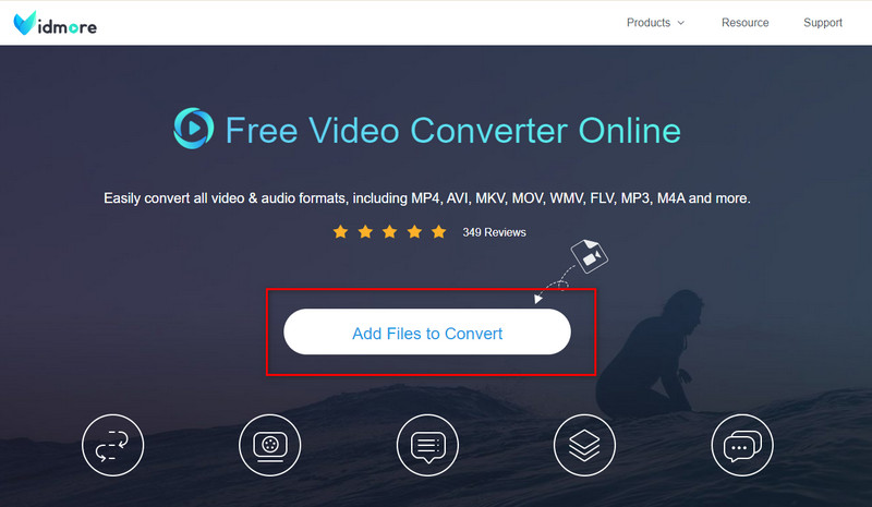 Vidmore Video Converter Online Dateien hinzufügen