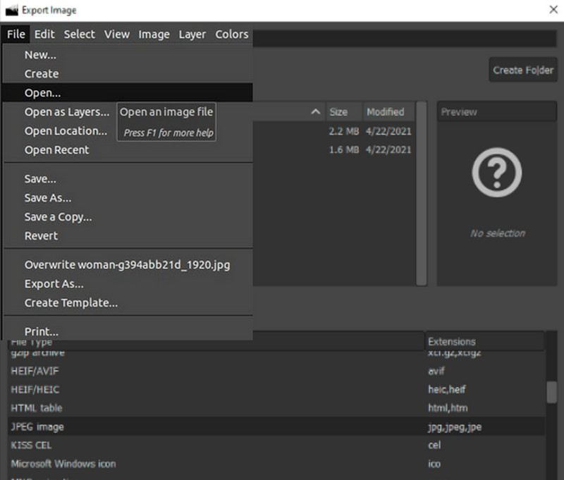 EPS JPG GIMP Konvertieren