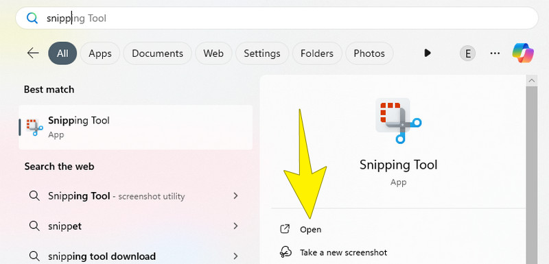 Screenshot auf Google Maps Snip Öffnen