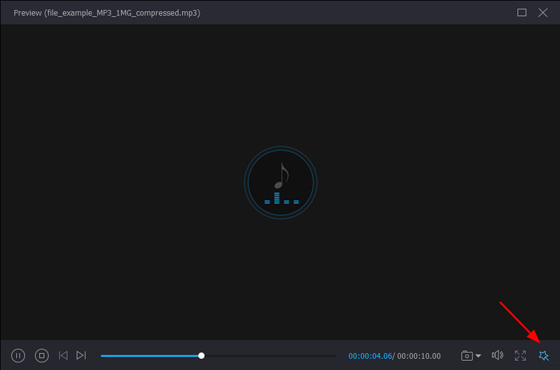 Vidmore Audiokompressor Vorschau Bearbeitung