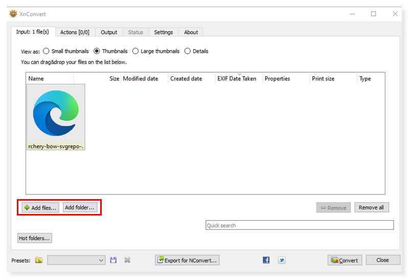 XConvert SVG-zu-PNG-Konverter