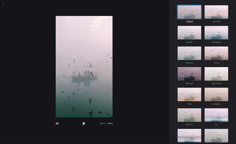 Fenster „Filter auswählen“